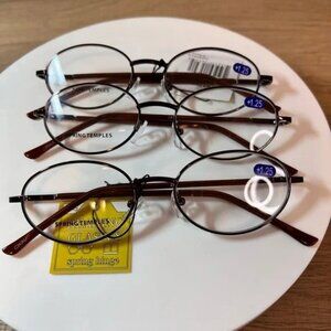 3-Pack Reading Glasses (1.25) – Good Quality, Stylish Design & Durable Build
